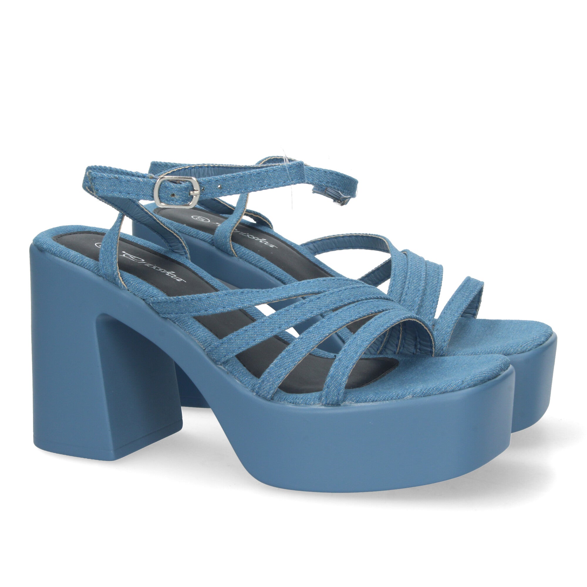 043-Jeans Sandalias de Plataforma Comodas y Elegantes