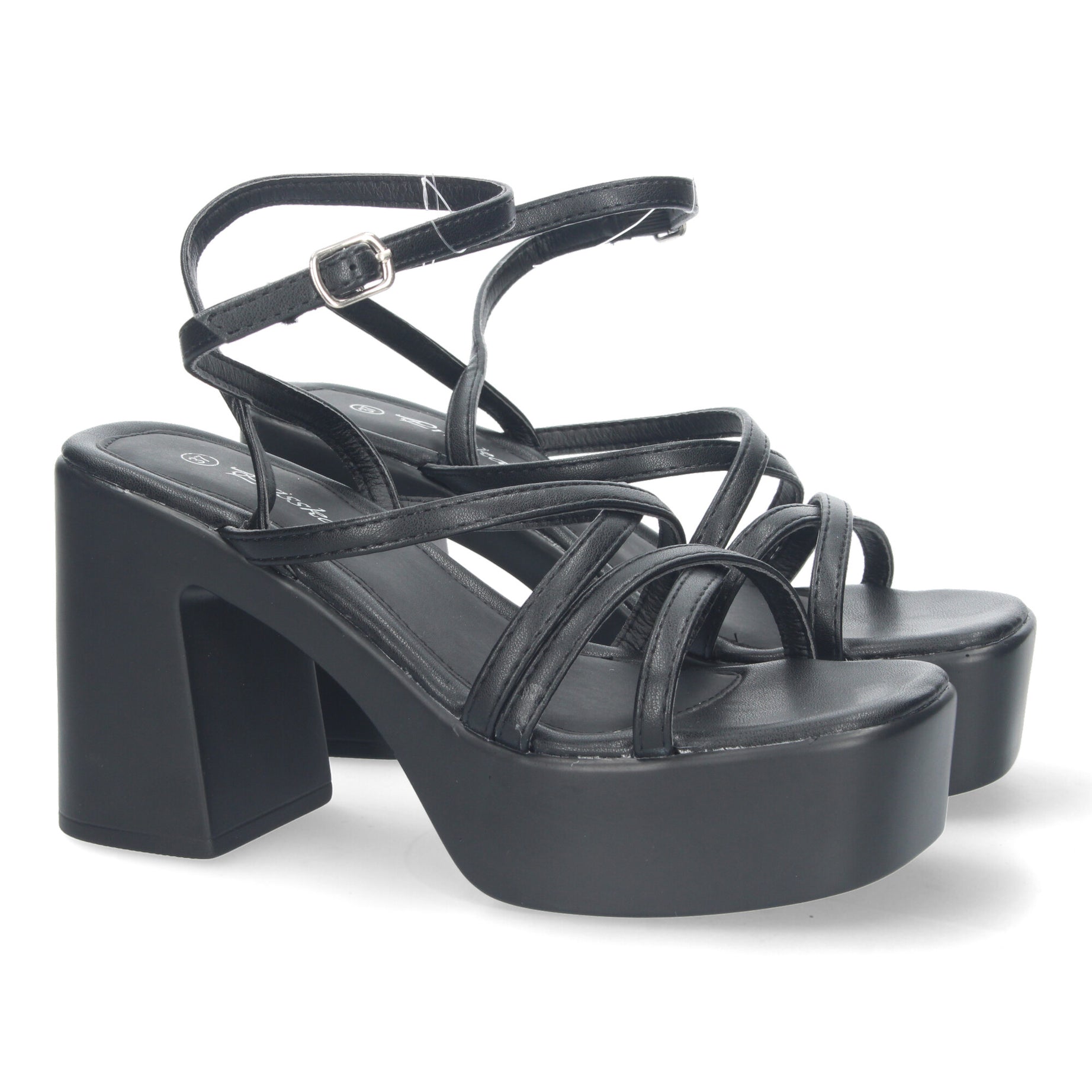 Sandalias de Plataforma 045-Negro para Mujer Elegantes