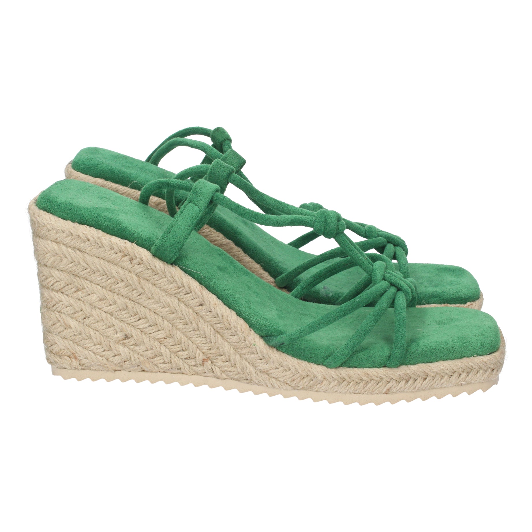 Sandalia de Cuña 1CF-1582-Verde para Mujer Verano 2022