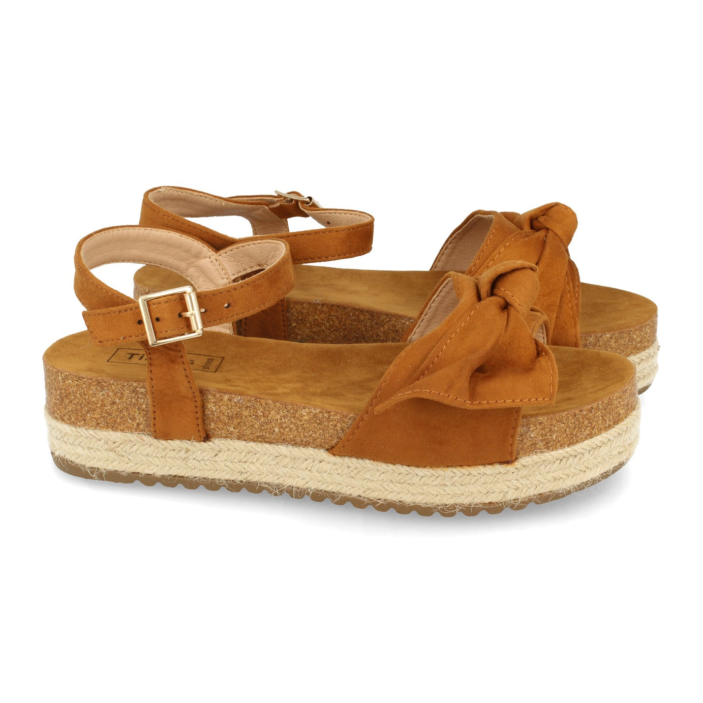 Sandalia de Plataforma 20336-Camel para Mujer Comodas y Chic