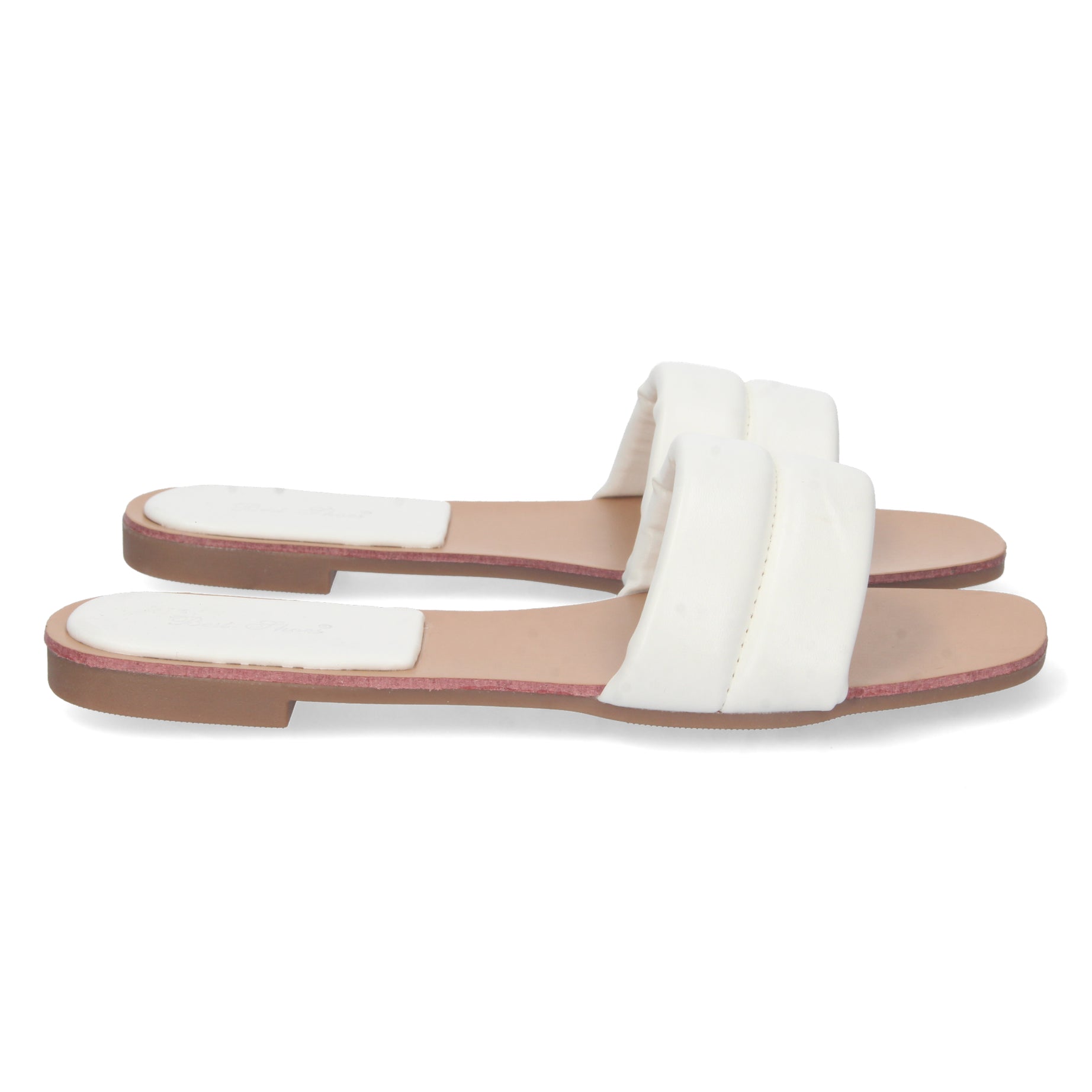 Elegante Sandalia Plana 2S41-Blanco para Mujer Comoda y Casual