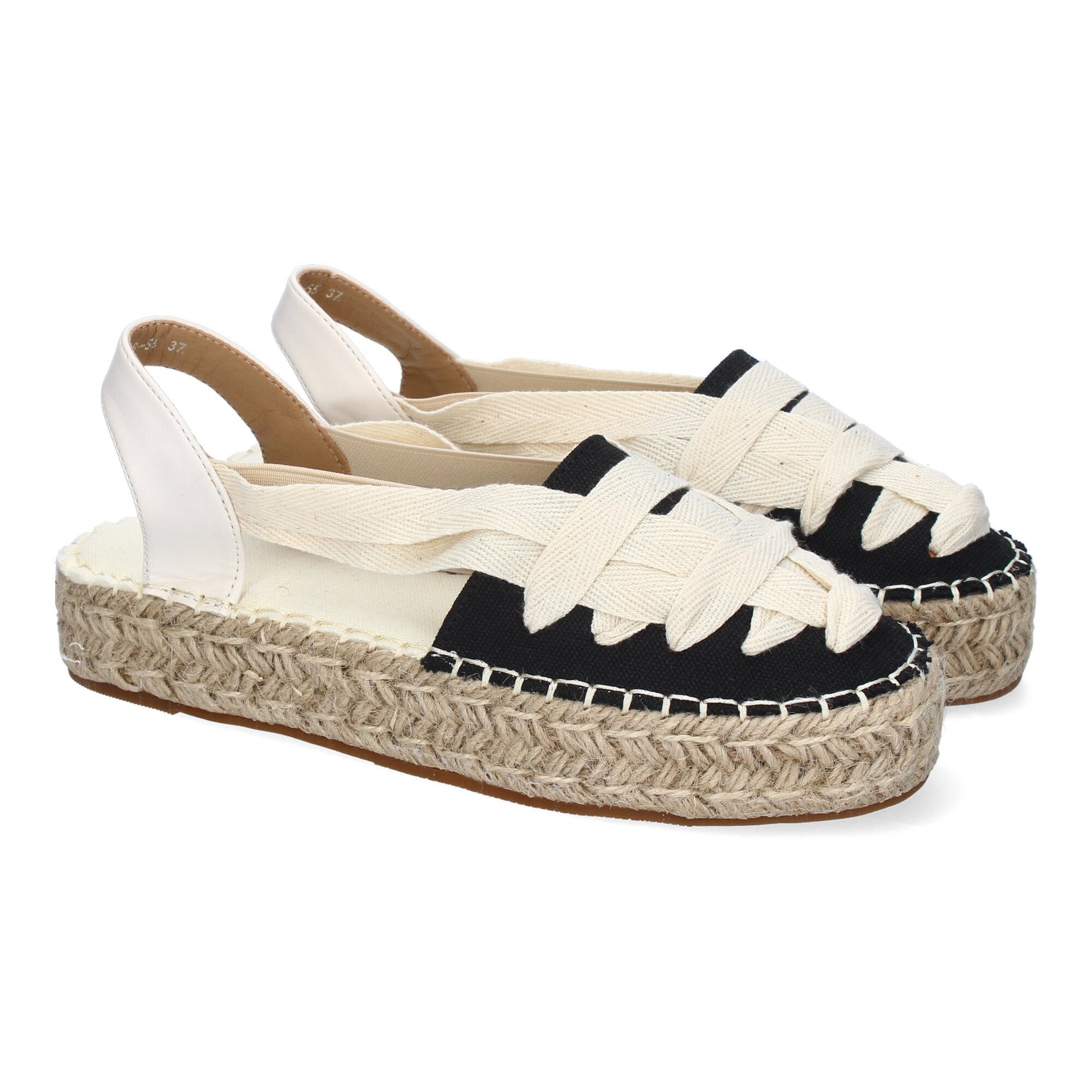 Alpargatas 3U18-Negro Para Mujer Comodas y Elegantes