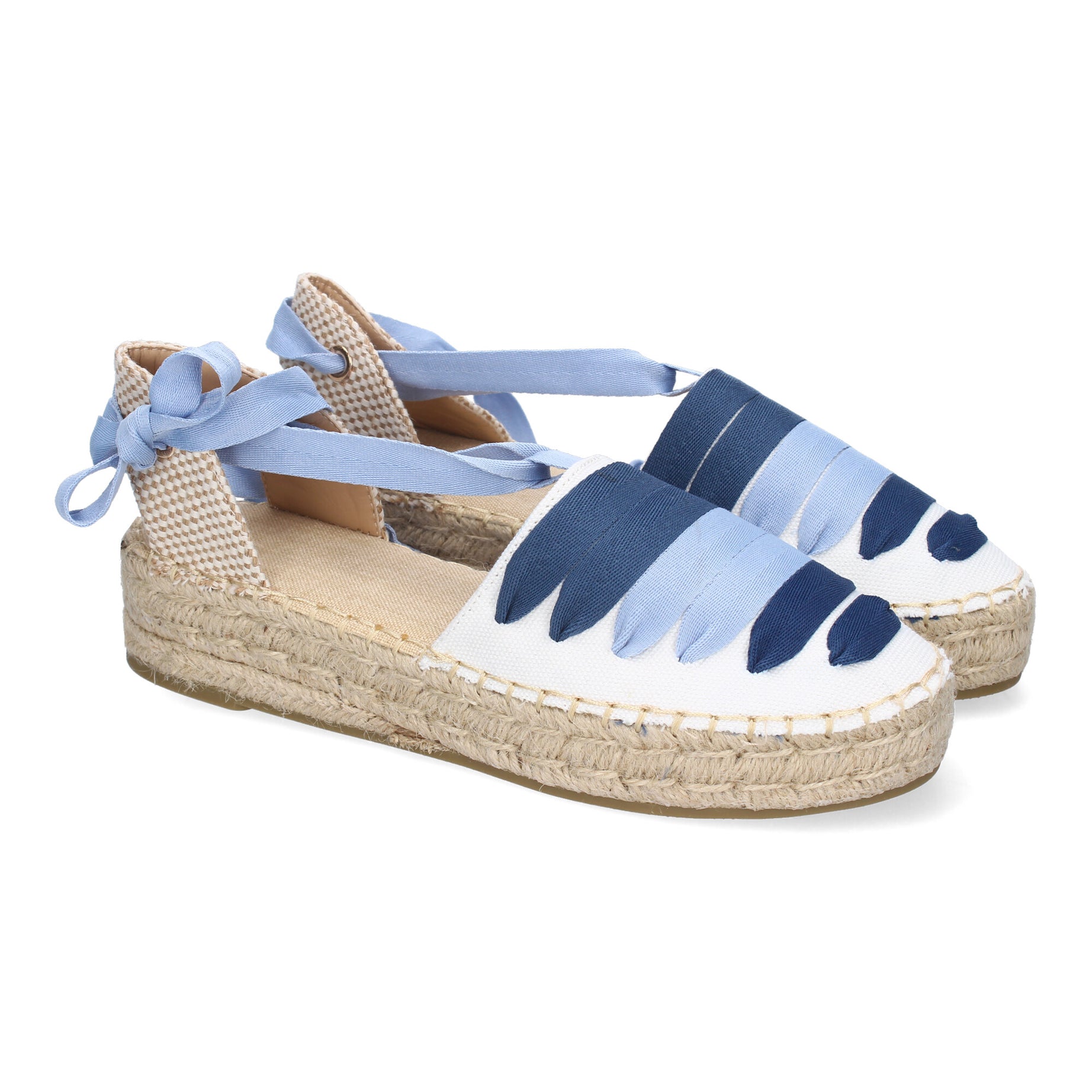 Alpargarta Plana 3U27-Azul Comodas y Elegantes para Mujer