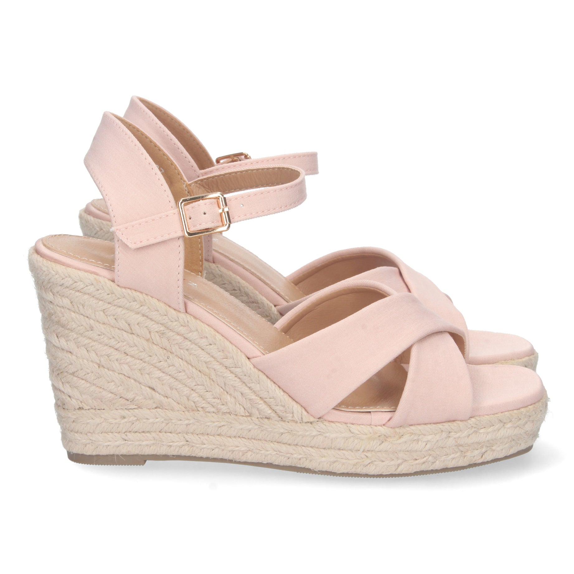 Elegante Sandalia 5928-Rosa Con Yute, Comodidad Todo El Día