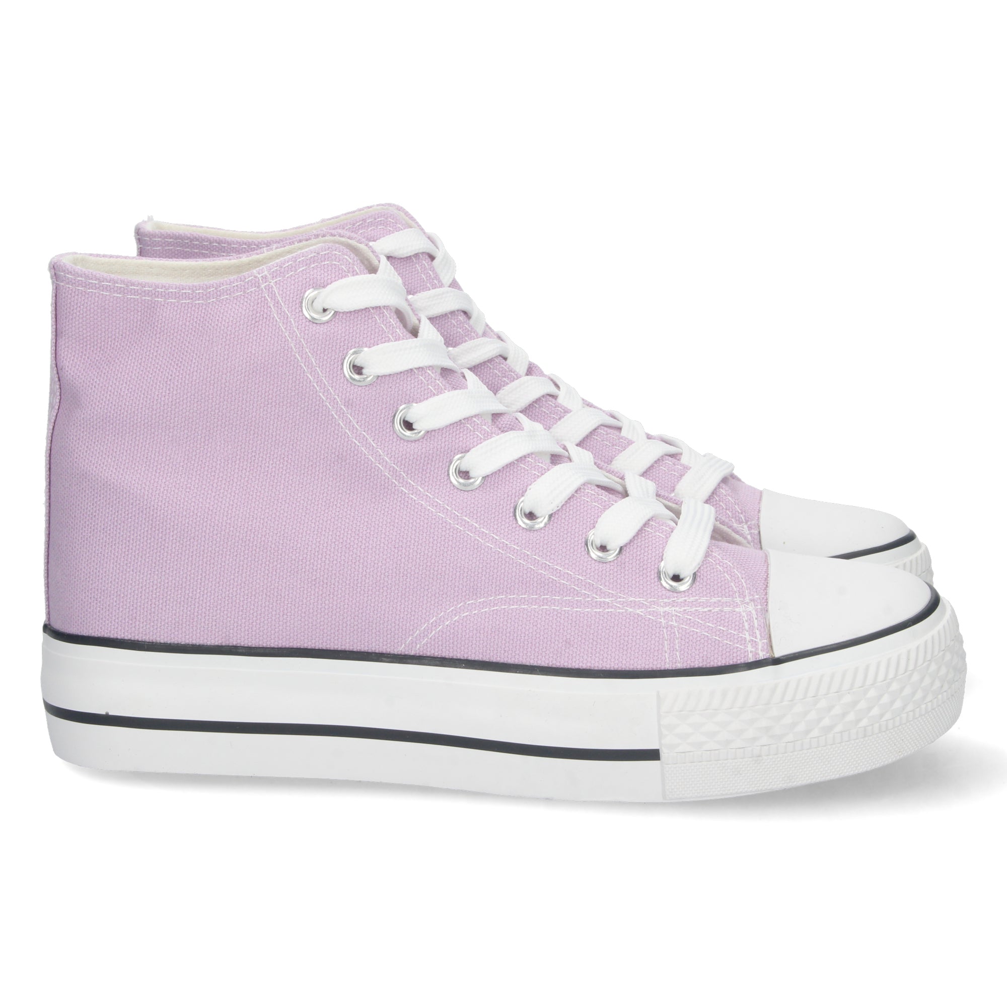 Zapatilla Abotinada 6P10-Lila Con Estampado Único Para Tu Comodidad