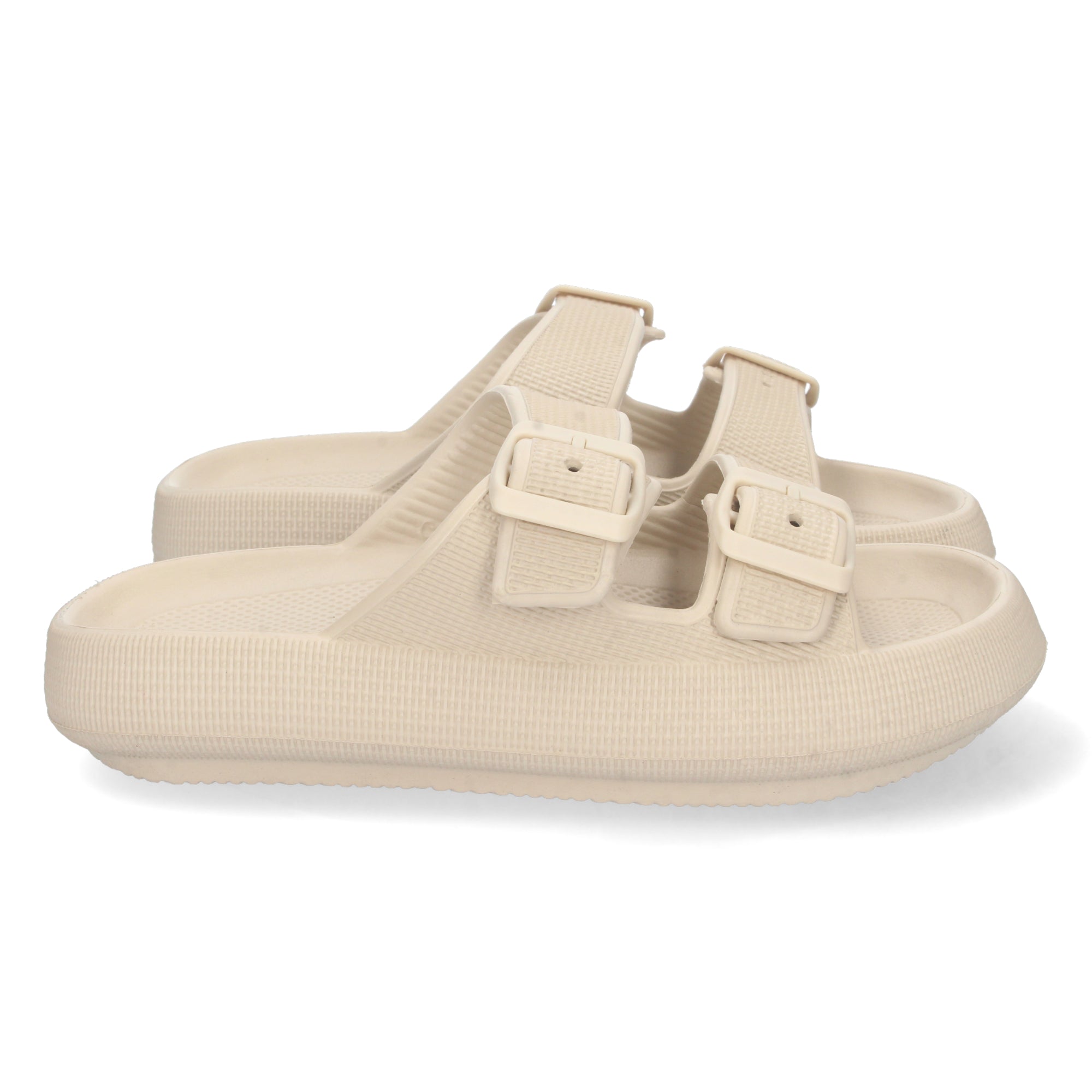 Cómoda Sandalia 8029-Beige Doble Pala para Tu Confort