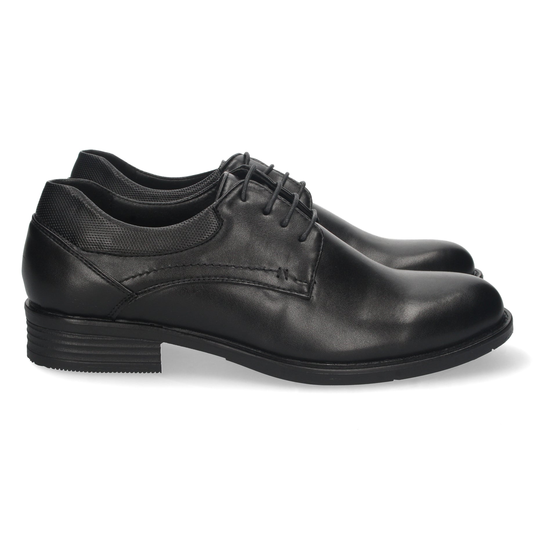 A112-Negro Zapato Plano Hombre Cómodo y Elegante