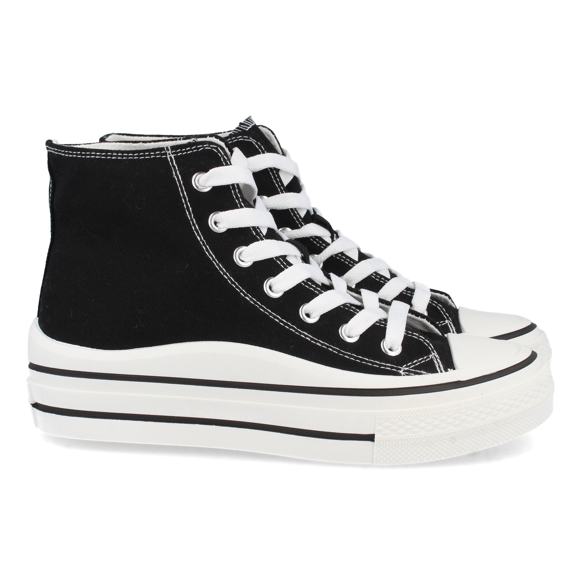 Deslumbrante ABX0211-Negro Zapatilla Abotinada Cómoda