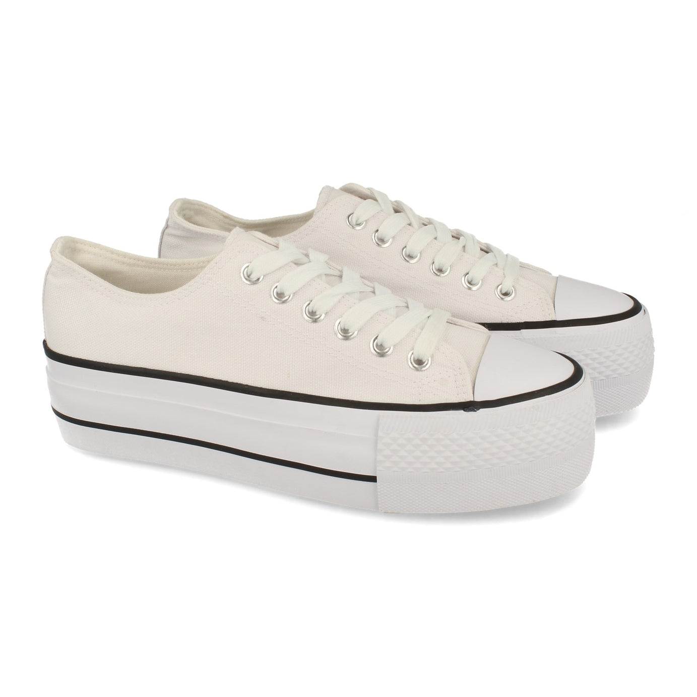Increíbles Zapatillas ABX026-Blanco con Plataforma Cómoda