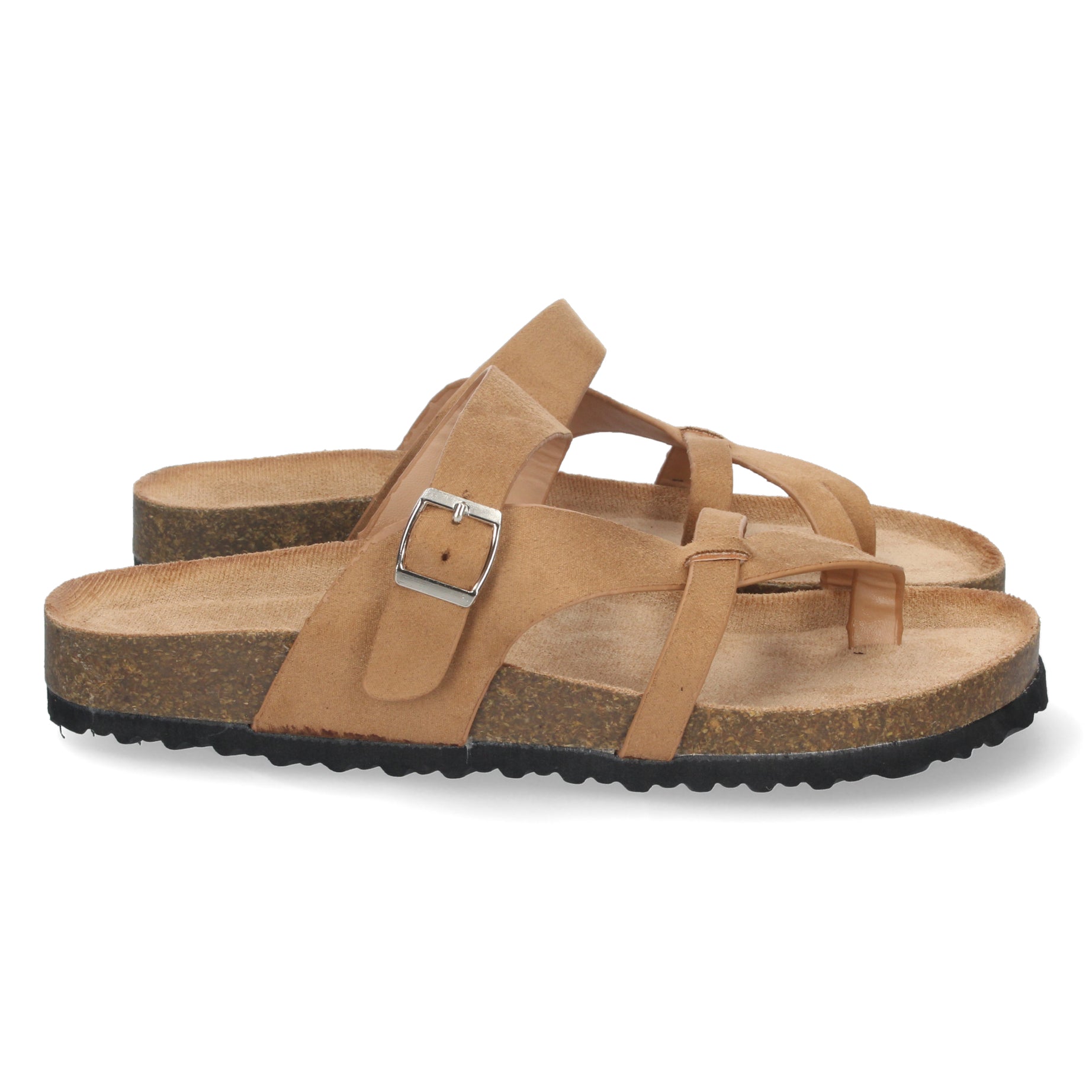 Elegante Sandalia AY-2220-Camel con Planta Bio, Comodidad Total