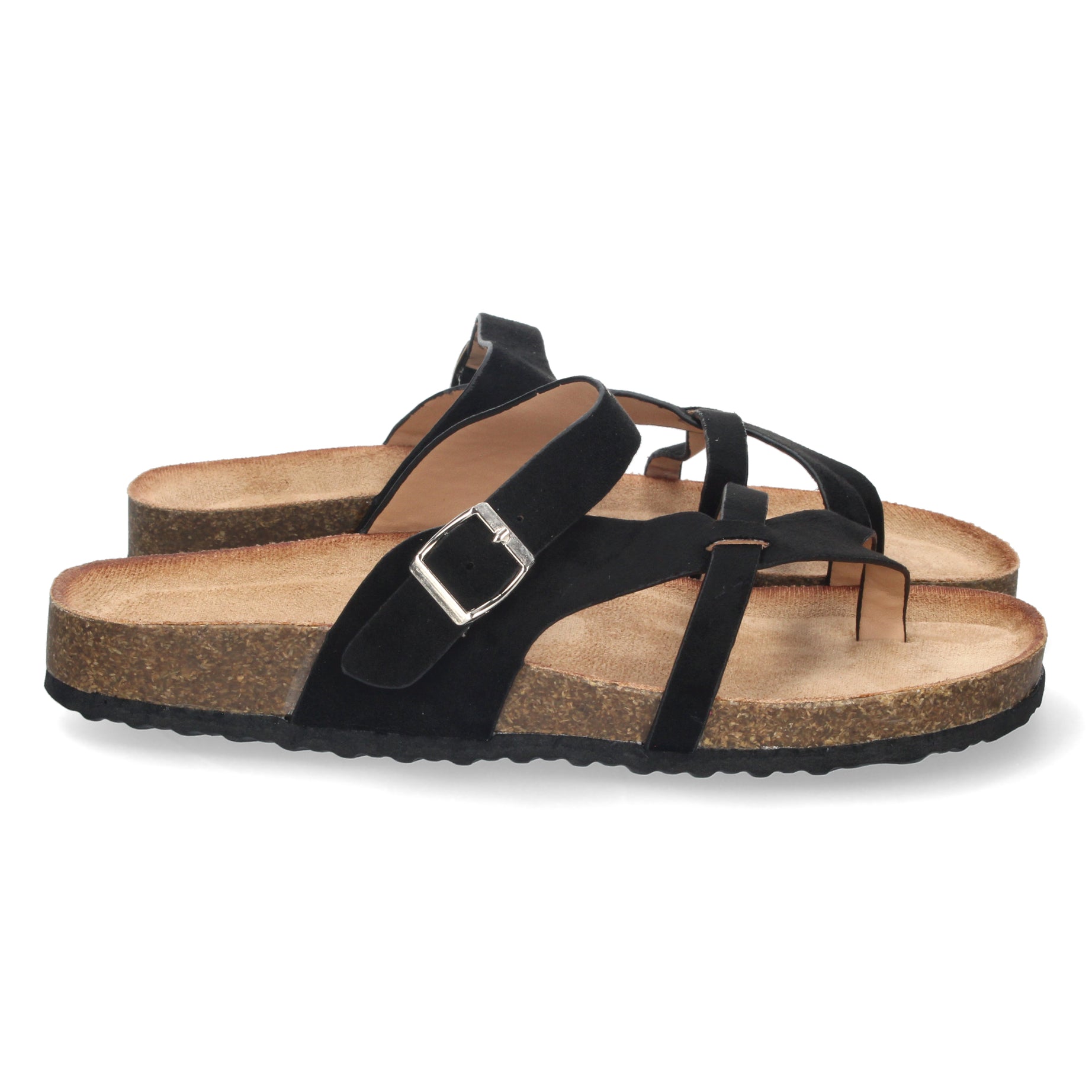 Cómoda Sandalia AY-2220-Negro con Planta Bio, Ideal Para Ti
