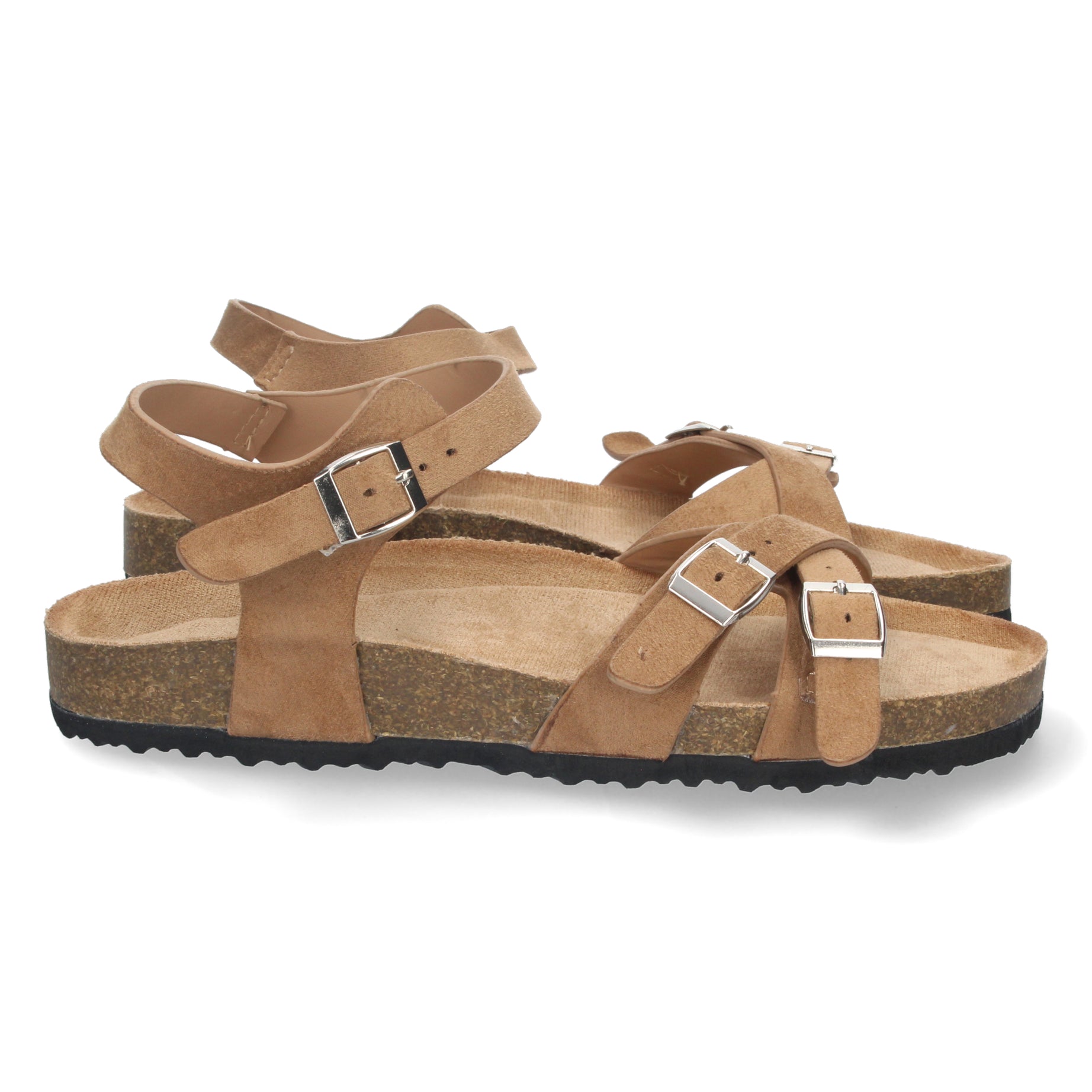 Sandalia Confortable AY-2240-Camel con Planta Bio para Bienestar