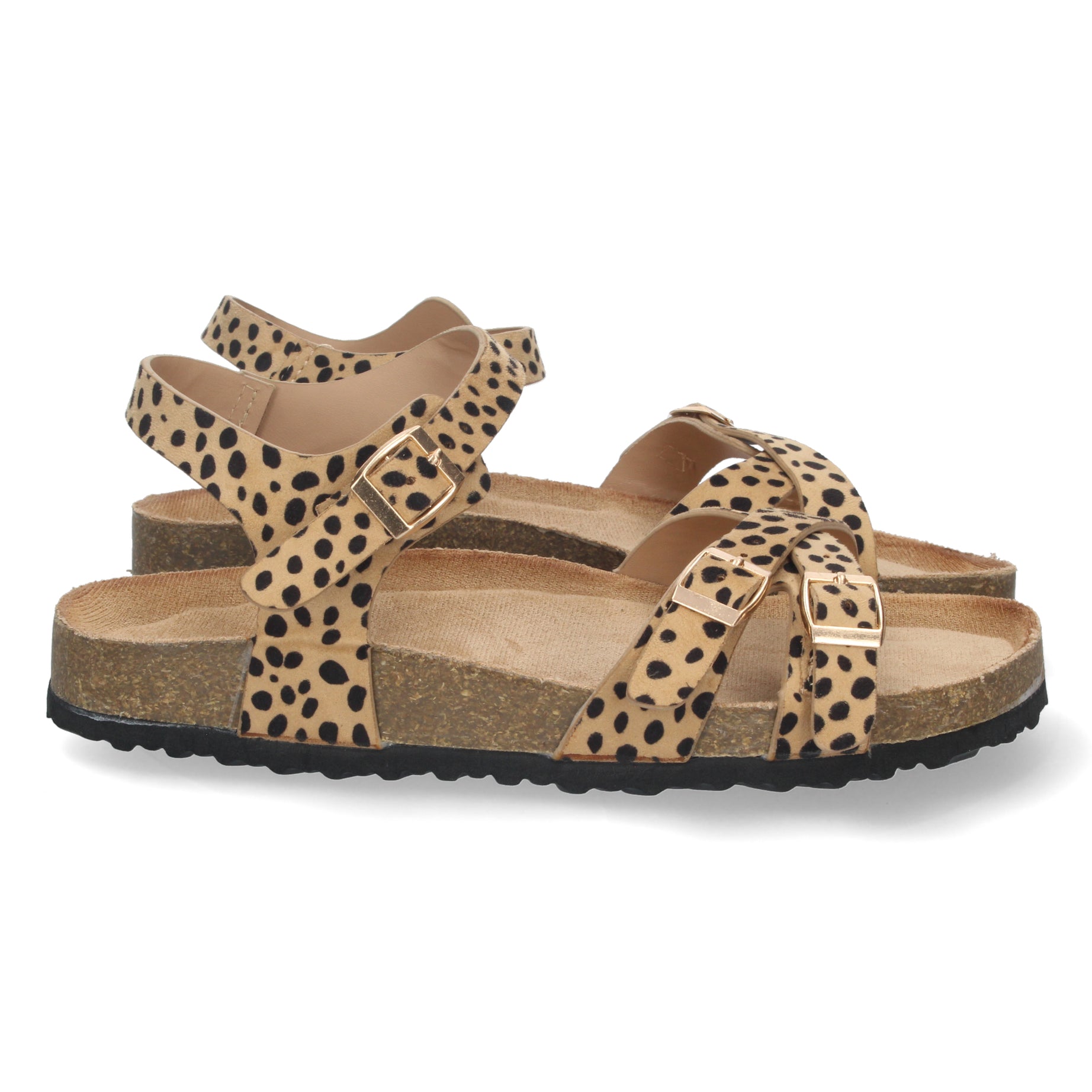 Cómoda Sandalia AY-2240-Leopardo con Planta Bio para Confort