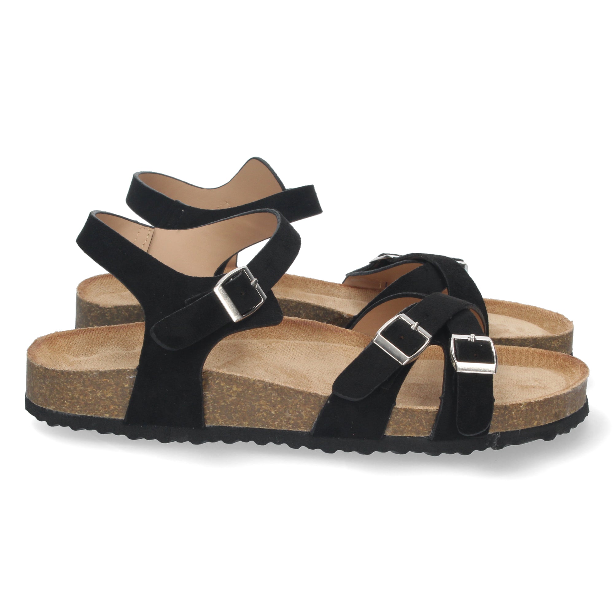 Cómoda Sandalia AY-2240-Negro con Bio Planta, Ideal Para Tu Bienestar