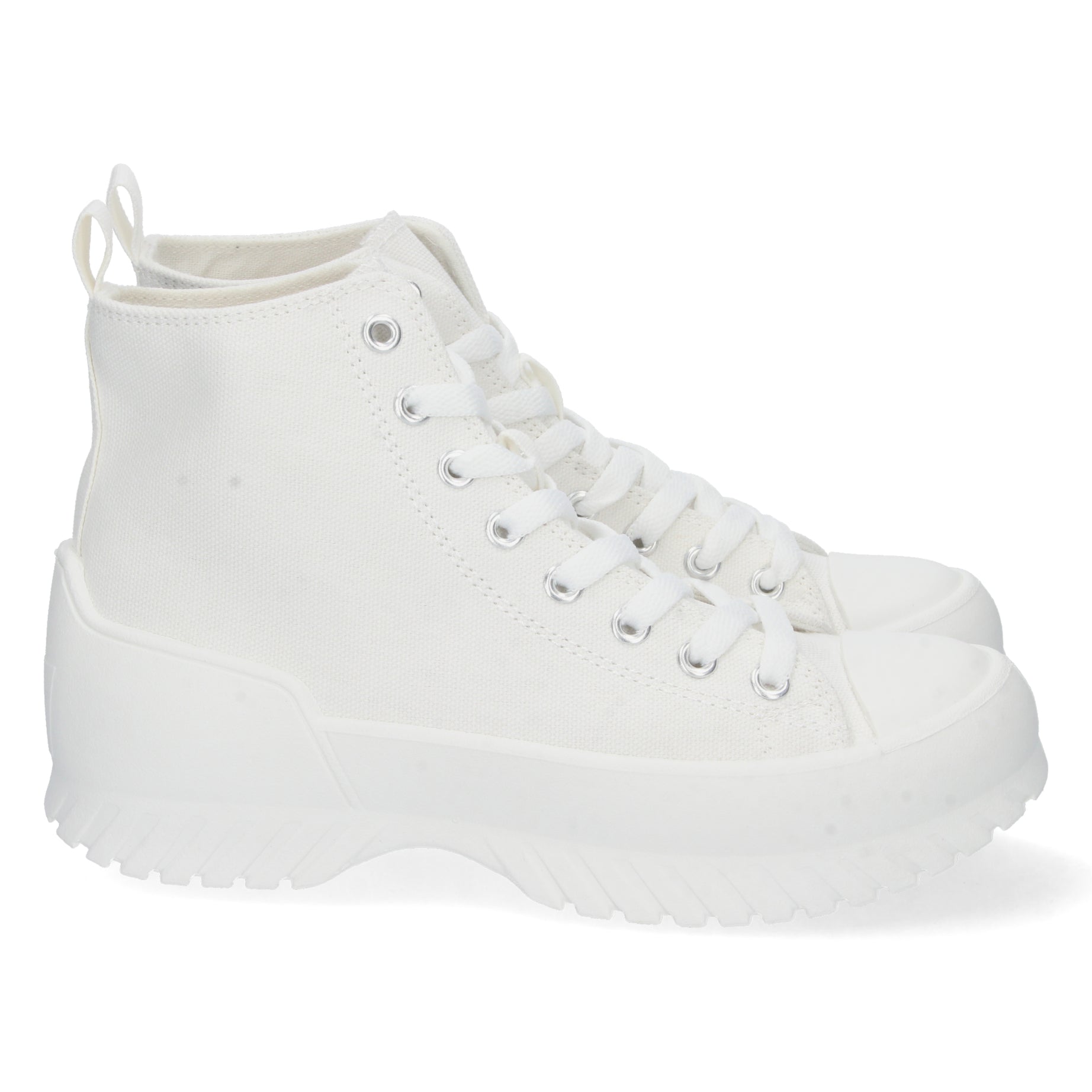 Maravillosa Zapatilla Abotinada BO26-106-Blanco Cómoda y Estilosa