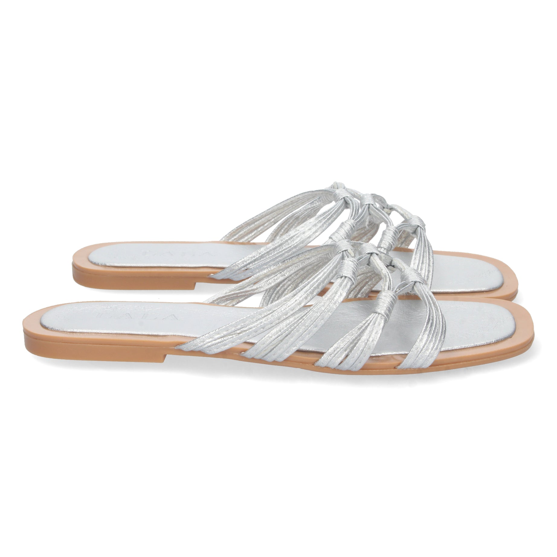 Elegante Sandalia BP-2317-Plata con Brillo y Comodidad