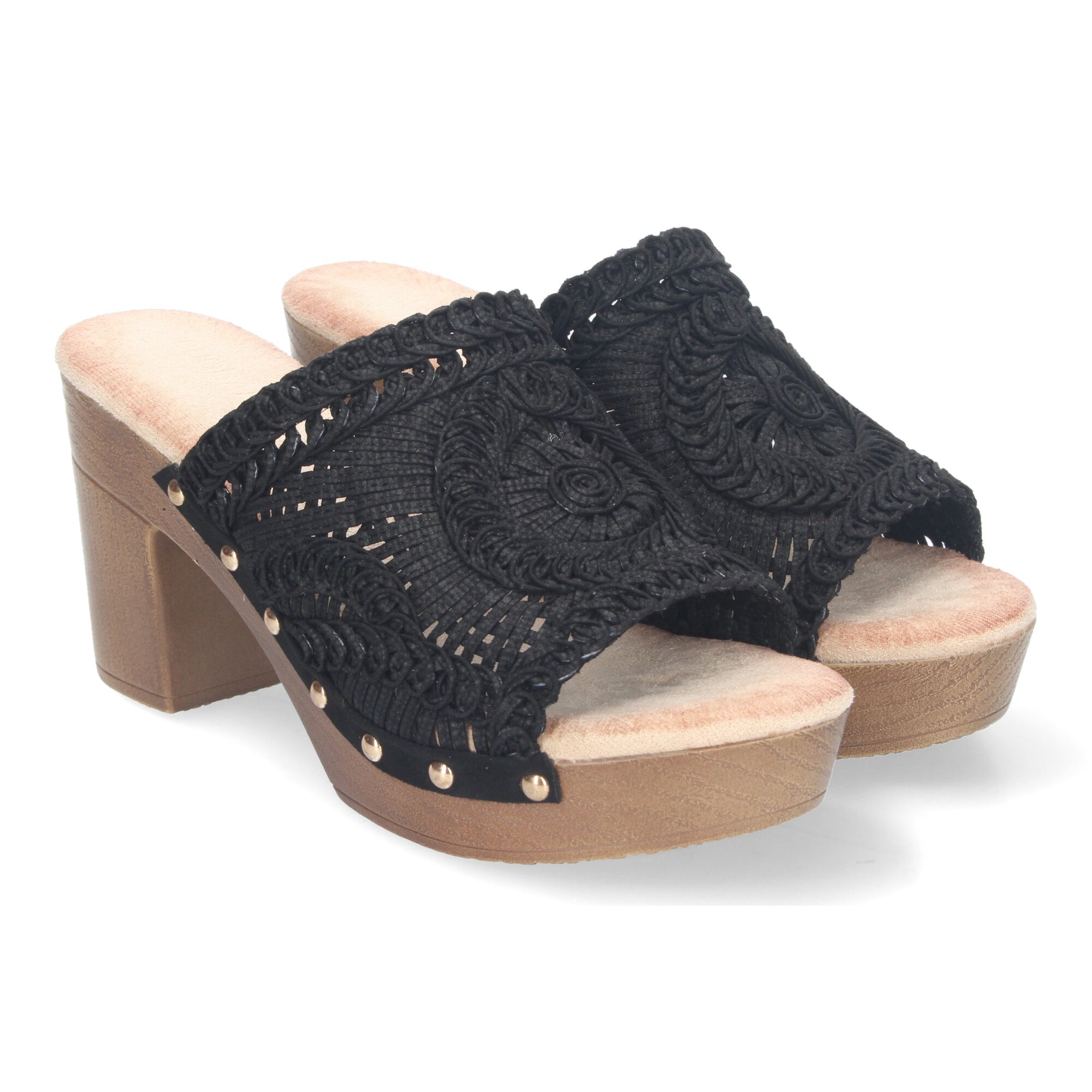 Zuecos DB-3178-Negro Con Estilo y Comodidad Para Mujer